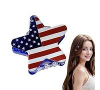 Fermaglio per capelli per il 4 luglio, antiscivolo, accessorio per capelli per il giorno 'indipendenza, per donne, fidanzate, matrimoni, spiaggia, vacanze, feste, tutti i giorni, casual