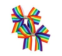 Fermaglio per capelli per ragazze arcobaleno donne capretto hairgrips colorato copricapo barrettes arcobaleno cravatta per capelli dolce anni 2000 ragazze forcine per capelli