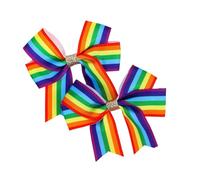 Fermaglio per capelli per ragazze arcobaleno donne capretto hairgrips colorato copricapo barrettes arcobaleno cravatta per capelli dolce anni 2000 ragazze forcine per capelli