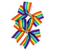 Fermaglio per capelli per ragazze arcobaleno donne capretto hairgrips colorato copricapo barrettes arcobaleno cravatta per capelli dolce anni 2000 ragazze forcine per capelli