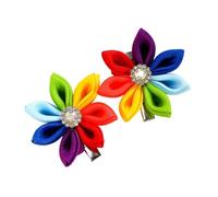 Fermaglio per capelli per ragazze arcobaleno donne capretto hairgrips colorato copricapo barrettes arcobaleno cravatta per capelli dolce anni 2000 ragazze forcine per capelli