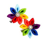 Fermaglio per capelli per ragazze arcobaleno donne capretto hairgrips colorato copricapo barrettes arcobaleno cravatta per capelli dolce anni 2000 ragazze forcine per capelli