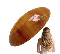 Fermaglio Per Capelli Per Ragazze - Per Acconciature Eleganti Vintage, Molletta In Resina Screziata 1 Pezzo Per Una Tenuta Sicura, Molla Di Torsione Marmorizzata Con Cerniera In Metallo,