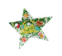 Fermaglio per capelli per ragazze, vischio, senza pieghe, gioielli, ornamenti, copricapo, vischio, stella, fermagli per capelli