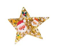 Fermaglio per capelli per ragazze, vischio, senza pieghe, gioielli, ornamenti, copricapo, vischio, stella, fermagli per capelli