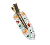 Fermaglio per capelli per ragazze, vischio, senza pieghe, gioiello ornamentale per capelli, vischio, senza pieghe