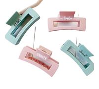 Fermaglio per capelli personalizzato con nome, fermaglio per capelli da sposa per damigelle d'onore (multicolore)