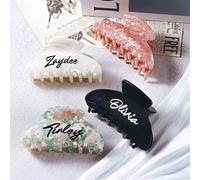 Fermaglio per capelli personalizzato, con nome personalizzato, per donne, con iniziali, regalo per mamma, sposa, moglie, damigella d'onore, coppie, per damigelle d'onore