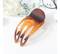 Fermaglio per capelli piatto in stile francese per uso quotidiano, forte morsetto per capelli strumento per lo styling dei capelli, supporto per coda di cavallo, clip per mascella per donne