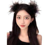 Fermaglio per capelli piumato Balletcore Dolce Piatto Clip Balletto Puntello Aggraziato Forcina Elegante Fermaglio per Capelli Per Pacchi Foto Puntelli