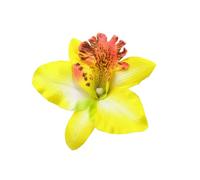 Fermaglio per capelli portatile con motivo floreale Decorazione per capelli Fermaglio per capelli Copricapo Fotografia di compleanno Matrimonio Vocazione quotidiana Giallo