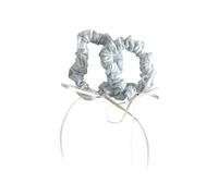 Fermaglio per capelli Ricamato Papillon Delicato Elastici Per La Pelle Sensibile Bambini Donne Accessori Clip Dei Capelli Del