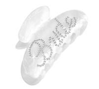 Fermaglio per Capelli Sposa a Forma di Banana in Acrilico Bianco con Strass Lucenti - Accessorio Elegante per Capelli da Sposa, Regalo Perfetto per Matrimonio, Addio al Nubilato e Occasioni Speciali