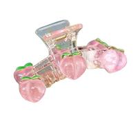 Fermaglio per capelli trasparente pesca estetica copricapo primavera dolce clip per capelli gioielli alla moda accessori per capelli per ragazze