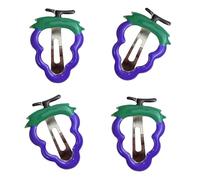 Fermaglio per capelli unico a forma di ananas per ragazze anni 2000 Clip laterale Fermagli per uva Divertente Casual Dolce Fresco Fotografia Puntelli Accessori per capelli leggeri per bambini