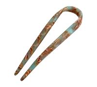 Fermaglio per capelli vintage a U, elegante porta nodo francese, accessorio flessibile per acconciature da donna, forcina decorativa per una semplice vita quotidiana, accessorio di ispirazione cinese