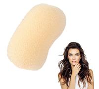 Fermaglio per capelli voluminoso, base in spugna da 8 cm, inserto invisibile per la testa, per acconciare, capelli finti voluminosi per donne e ragazze, stile principessa, uso quotidiano