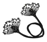 Fermaglio per Chignon Twist per Chioma Nero in Metallo | Accessorio Decorativo e Pratico, Superficie Liscia, Facile da Indossare e Rimuovere, Stile Chic