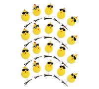 Fermaglio per Chioma a Forma di Pulcino Giallo, Clip Primaverile | Ferro e Tessuto, Design Cartoon Soffice e Decorativo, per Feste e Uso Quotidiano di Ragazze e Donne