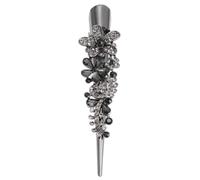 Fermaglio per Chioma Becco Anatra Vintage Grande in Lega | Pietre Decorative e Cristalli Artificiali, Presa Antiscivolo senza Denti, 1 Pezzo per Ciocche Sottili e Ricci
