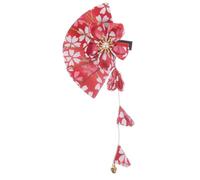 Fermaglio per Chioma Fiore Ciliegio Nappa Lino | Stile Creativo e Delicato, per Spettacoli e Uscite, Colore Brillante, Adatto a Ragazze e Artiste Colore Casuale