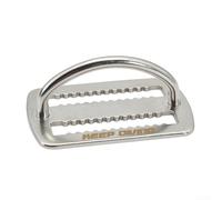 Fermaglio per cintura in acciaio inox con fibbia ad anello a D, progettato per uso subacqueo, per mantenere le cinture sicure e supportare l'attacco degli attrezzi (fibbia ad anello a D corta)