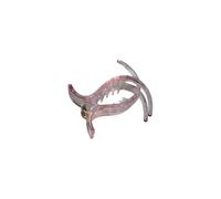 Fermaglio per coda di cavallo, elegante e alla francese, per capelli, con temperamento, trasparente, color gelatina, antiscivolo, per coda di cavallo (04)