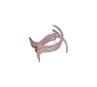 Fermaglio per coda di cavallo, elegante e alla francese, per capelli, con temperamento, trasparente, color gelatina, antiscivolo, per coda di cavallo (02)
