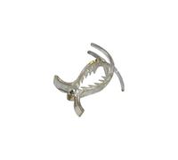 Fermaglio per coda di cavallo, elegante e alla francese, per capelli, con temperamento, trasparente, color gelatina, antiscivolo, per coda di cavallo (05)