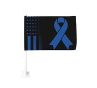 Fermaglio per finestra per la sensibilizzazione sull'artrite giovanile, per bandiere per auto, protezione solare, decorazione, striscione bifacciale da 12x18 pollici per camion