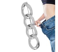 Fermaglio per jeans | Regolatore di pantaloni per affinare la vita | bottoni regolabili, clip in metallo riutilizzabili senza cuciture, fascia in vita regolabile per abiti e vestiti, argento, Se
