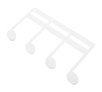 Fermaglio per Libro Musicale Portatile Nota Musicale in Metallo Argento | Supporto Portatile per Spartiti e Quaderni, Uso a Casa o Parlare, Design Piatto e Compatto