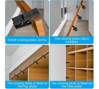 Fermaglio Per Pannelli Di Armadio E Mobile - Morsetti Resistenti E Rimovibili Da 4 Pezzi,Morsetti Per Collegamento Pannelli,Per Assemblaggio Riparazione Manutenzione Armadi Per Proprietari Tecnici Fal