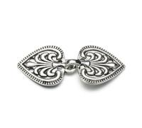 Fermaglio Per Scialle E Cardigan 3 pz Retro Scialle Spilla for Le Donne Spille Del Risvolto Fiore di Disegno Classico Maglione Maglieria Clip Abiti for Ragazze Cardigan Collare(1-Antique Silver)