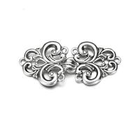 Fermaglio Per Scialle E Cardigan 3 pz Retro Scialle Spilla for Le Donne Spille Del Risvolto Fiore di Disegno Classico Maglione Maglieria Clip Abiti for Ragazze Cardigan Collare(2-Antique Silver)