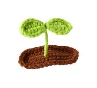 Fermaglio piatto per capelli all'uncinetto foglia fiore copricapo mazzi clip elegante maglia capelli clip foto puntelli