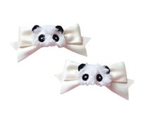 Fermaglio piatto per capelli stile Y2K Balletcore copricapo mazzi accessori fiocco peloso panda copricapo