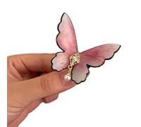 Fermaglio piatto scintillante 2000s Balletcore copricapo mazzi copricapo elegante farfalla copricapo