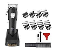 Fermaglio professionale per capelli senza cordless Senior-Pro Romonix con supporto di ricarica e 8 guide di taglio premium