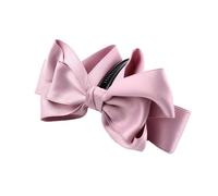 Fermaglio verticale a banana con fiocco coreano con perle finte, fermaglio per coda di cavallo, accessorio per capelli da donna alla moda (viola)