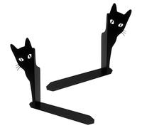 Fermalibri a forma di gatto in resina resistente, supporto decorativo per scrivania, realizzato per gli amanti dei libri