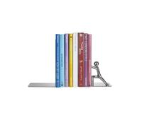 Fermalibri Balvi Push in Metallo Cromato - Fermalibro Design Originale per Libr