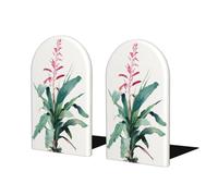 Fermalibri botanici vintage ad acquerello per mensole 2 pezzi fermalibri in legno organizer per biblioteche per casa ufficio