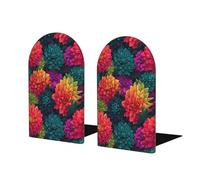 Fermalibri colorati a forma di dalia per mensole 2 pezzi in legno fermalibri organizer per biblioteche di casa e ufficio