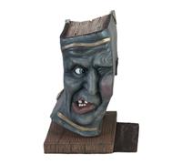 Fermalibri Dead And Breakfast, fermalibri in resina creativa, fermalibri per scaffali con faccia horror per libri pesanti desktop da ufficio