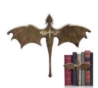 Fermalibri Dragon - Decorazione mitica per mensole, supporto per la lettura di notizie, organizzatore per scrivania fantasy, accento decorativo in stile gotico | Posizionamento creativo per librerie