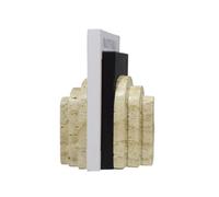 Fermalibri, fermalibri resistenti, minimalisti, travertino, fermalibri a cascata, decorazioni da scrivania per biblioteca, ufficio, scaffali