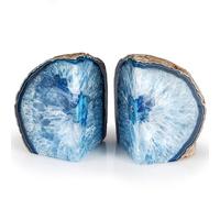 Fermalibri in agata. Blue