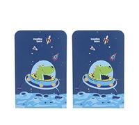 Fermalibri in Ferro 2 Pezzi, Resistenti e Antiruggine, Carico Elevato, Nero, 10x13,4x20,3 cm - Design con Angoli Arrotondati, Stabilità Antiscivolo, Ideali per Casa e Ufficio (Stampa 4)