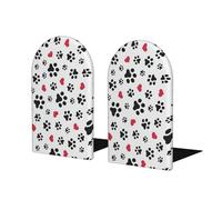 Fermalibri in legno con stampa a forma di zampa di gatto, con stampa di zampa di gatto, robusto ed elegante, ottimo regalo per gli amanti dei libri